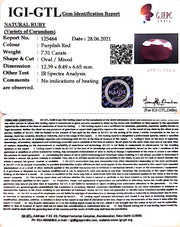 8.11 Ratti Natural Neo Burma Ruby with Govt. Lab Certificate-(3441)